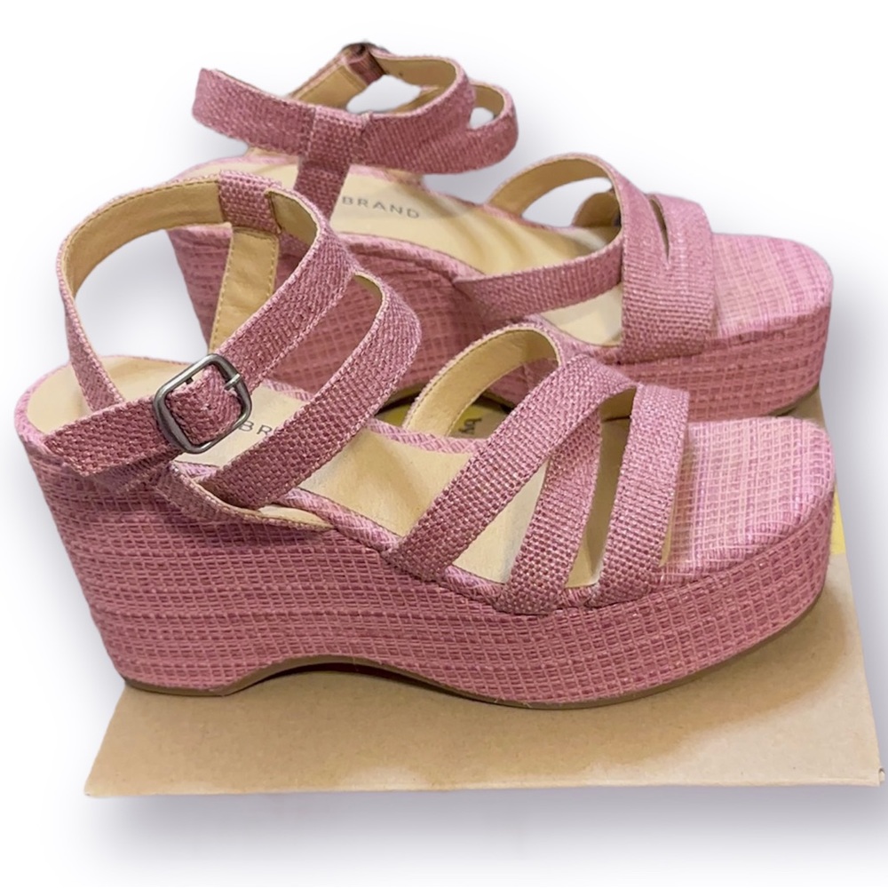 Lucky Brand Pink Platform Sandals